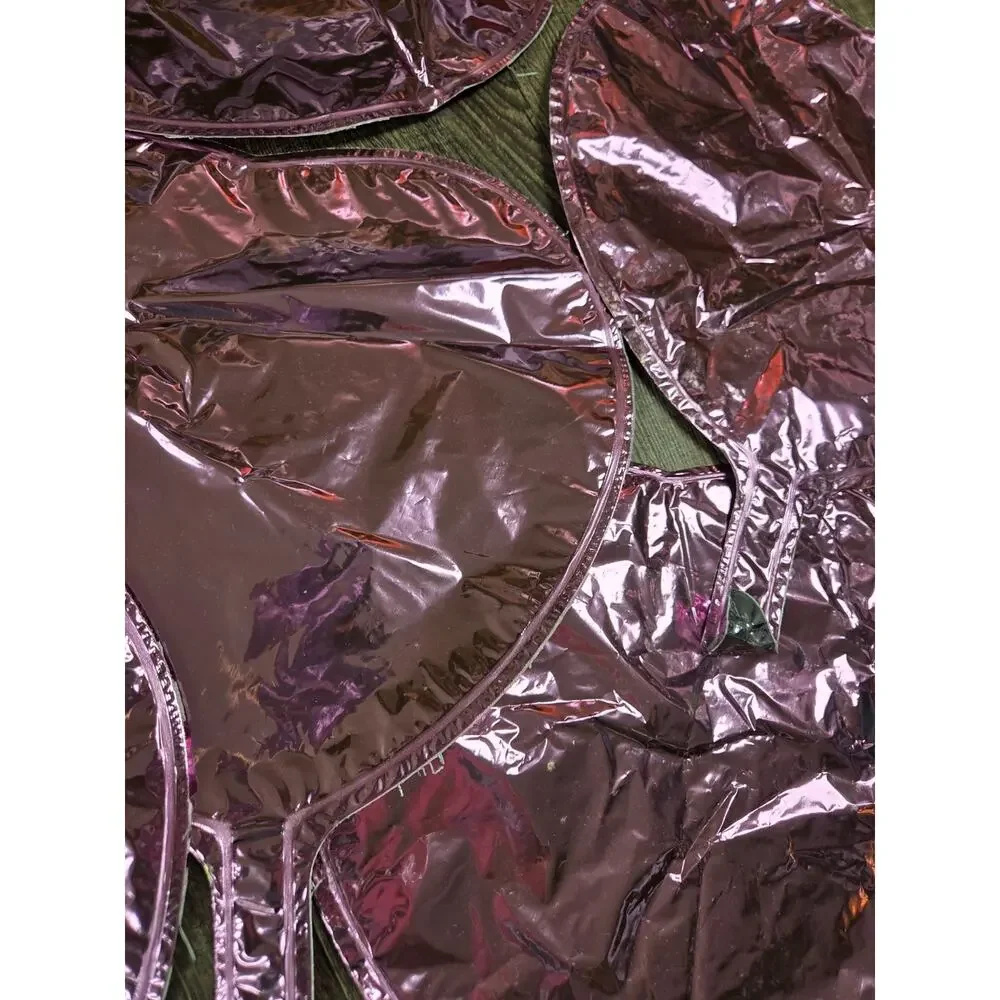 Red Pink Blue Gold Vintage Mini Small Mylar Balloons Set of 21